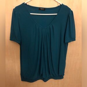 Laksmi Blue Blouse Shirt Top Size XXL